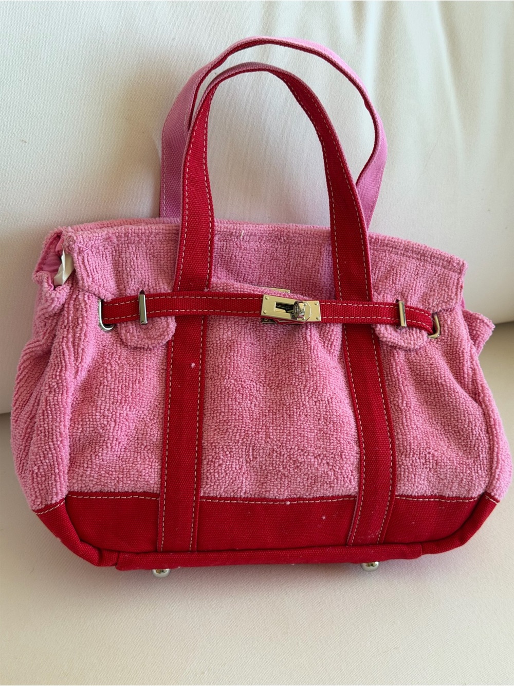 Viral Boatkin Pink and Red Tote Mini Bag